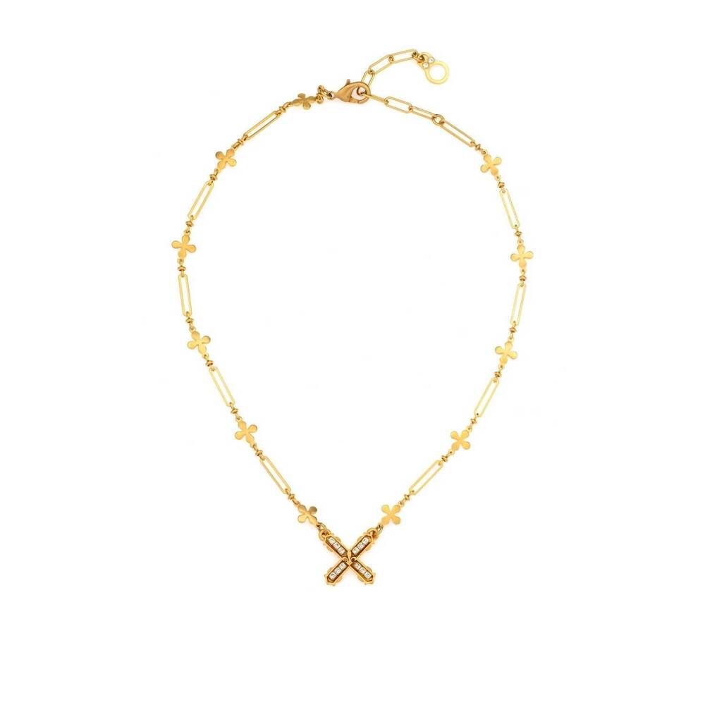NEW FRENCH KANDE women's renee necklace in gold